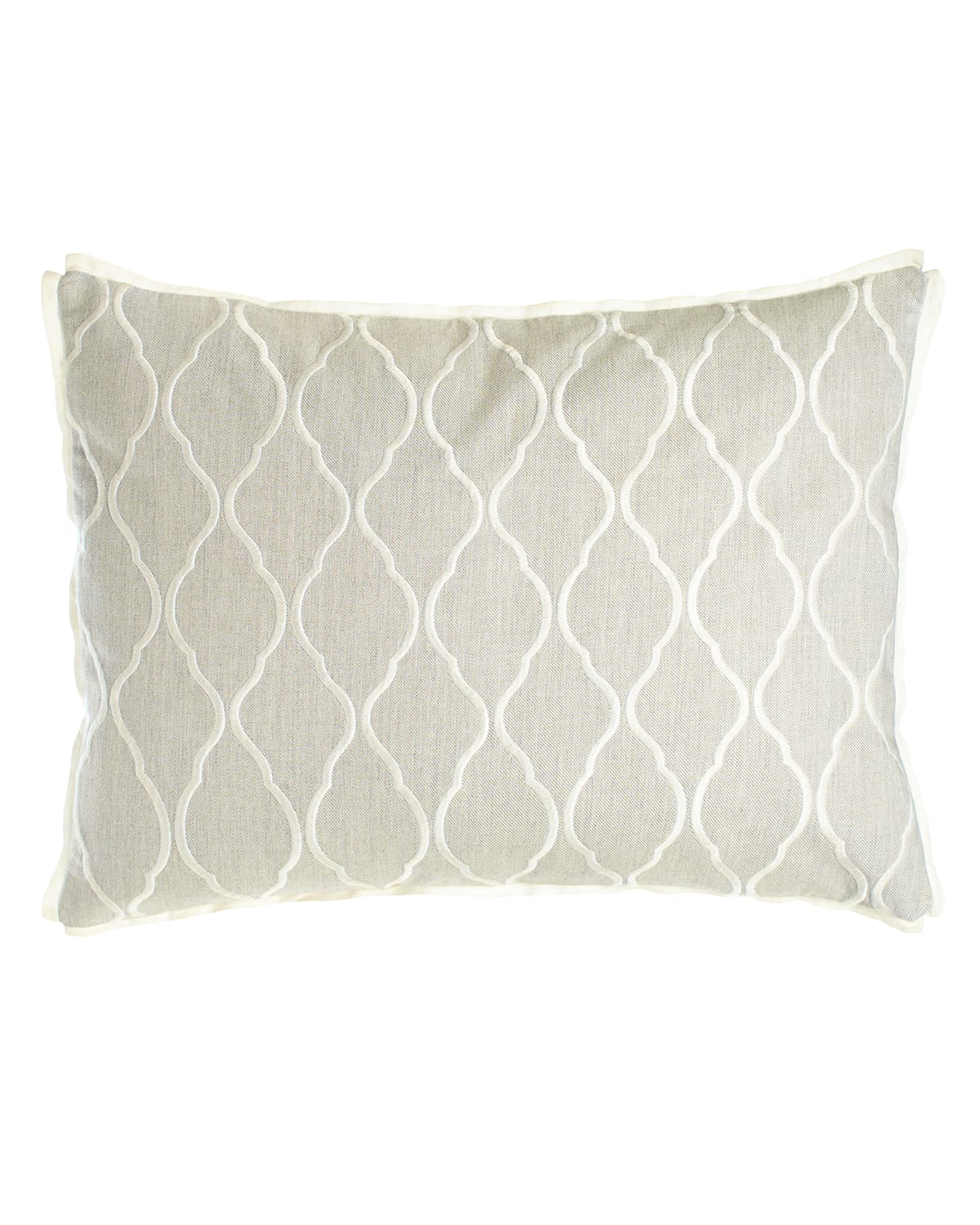 Image Vera Wang Embroidered Ogee Pillow, 15" x 20"