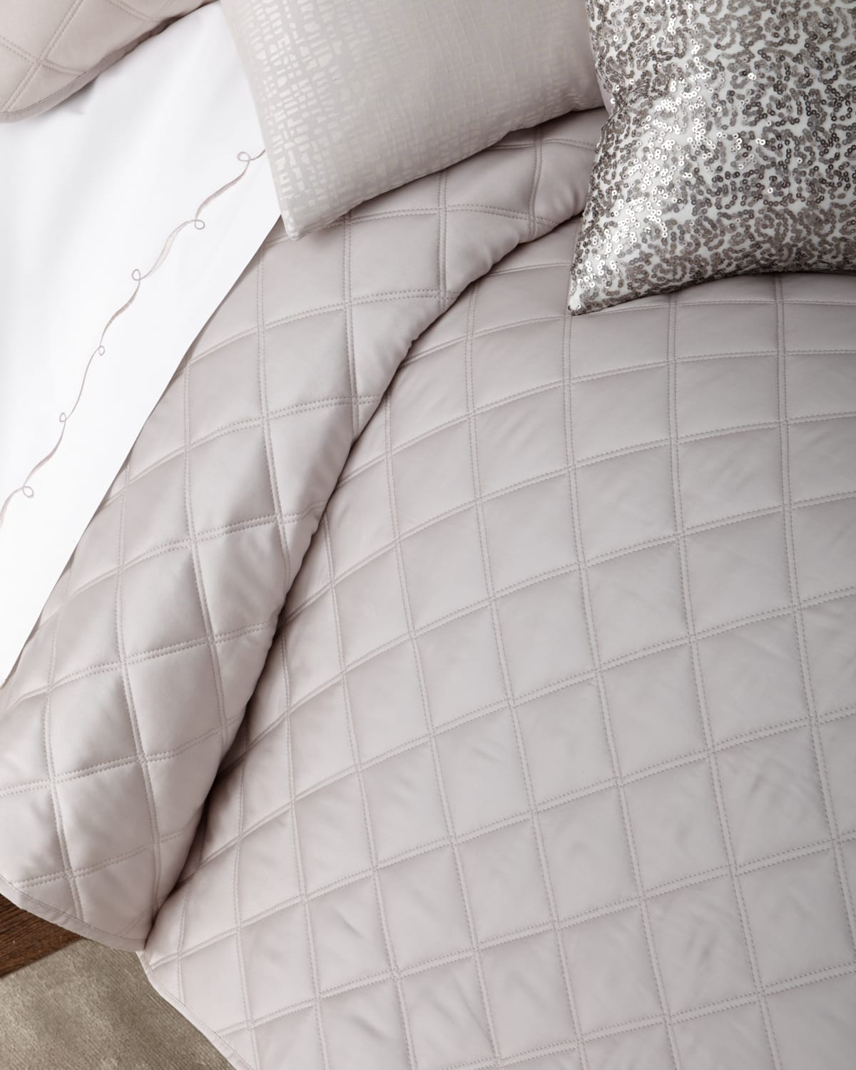 Image Pine Cone Hill Full/Queen Quilted Silken Solid Coverlet