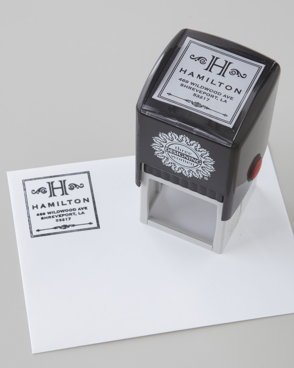 Image Three Designing Women Square Personal Stamper