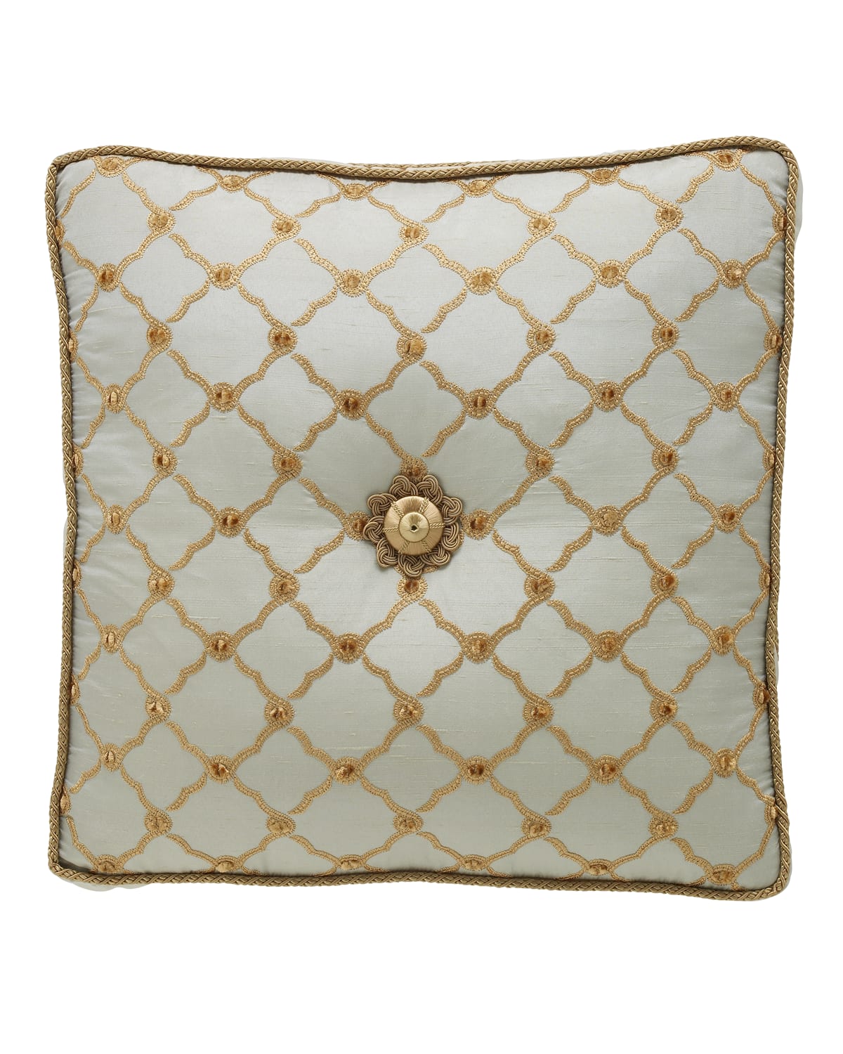 Image Dian Austin Couture Home Petit Trianon Tufted Pillow, 18"Sq.