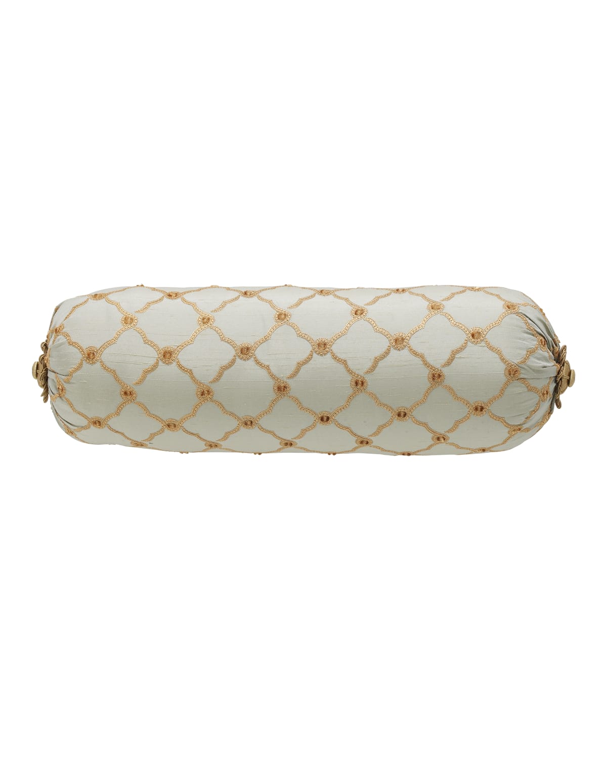 Image Dian Austin Couture Home Petit Trianon Trellis Neck Roll Pillow, 8" x 19"