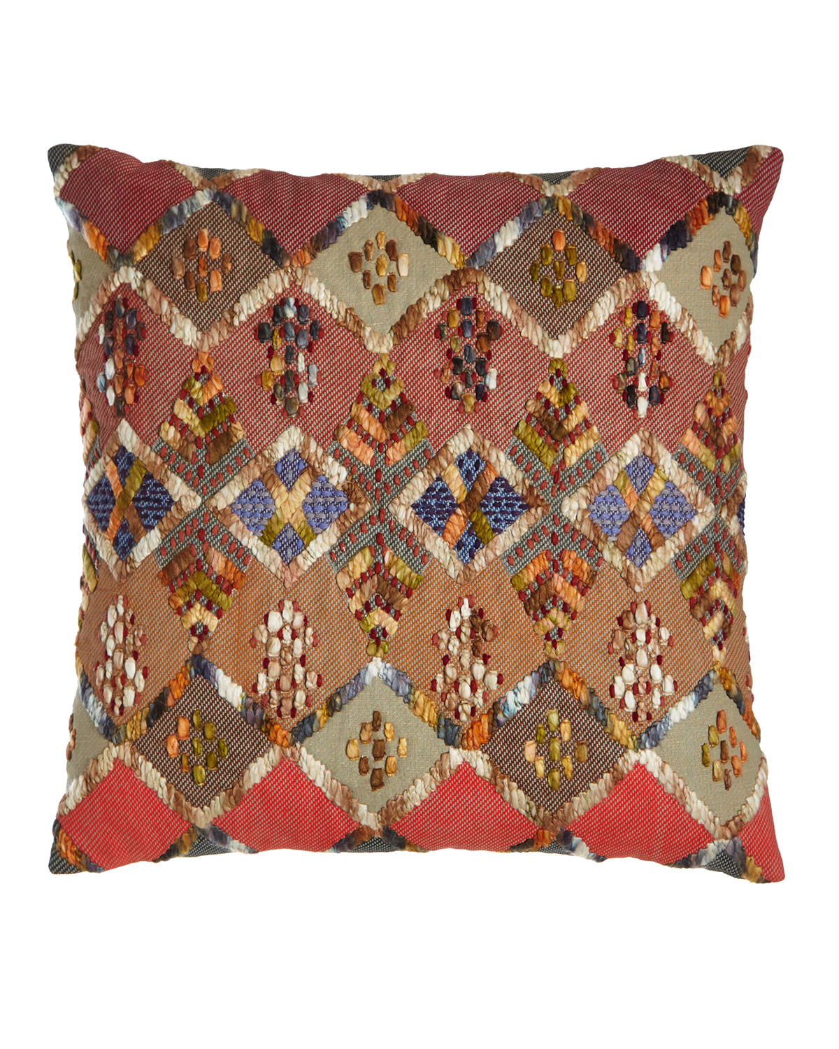 Image Pine Cone Hill Anatolia Embroidered Kenya Pillow, 20"Sq.