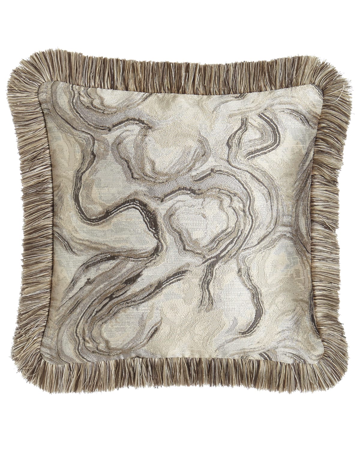 Image Dian Austin Couture Home Driftwood Reversible Pillow, 18"Sq.