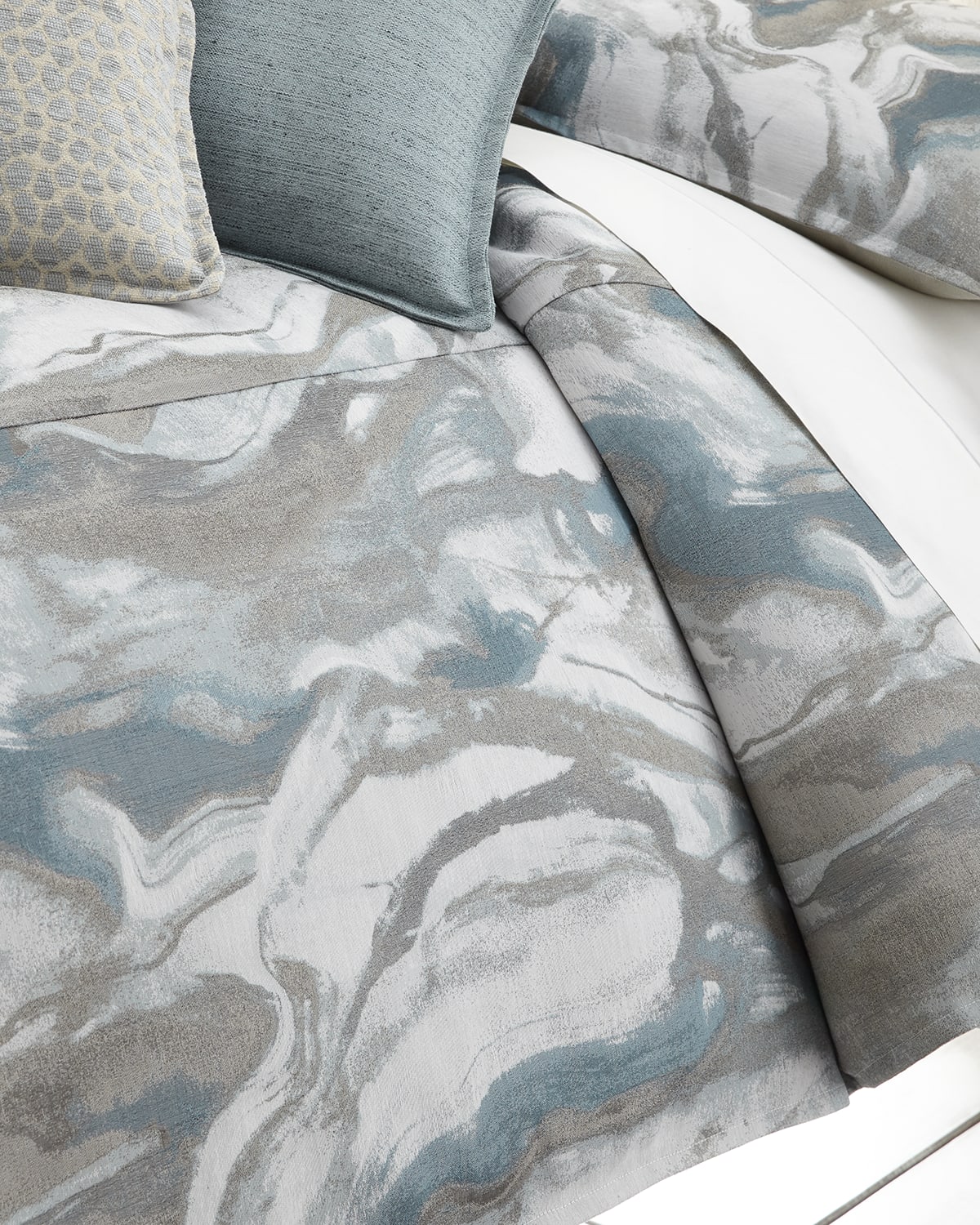 Image Isabella Collection by Kathy Fielder King Caspin Marbled Duvet Cover