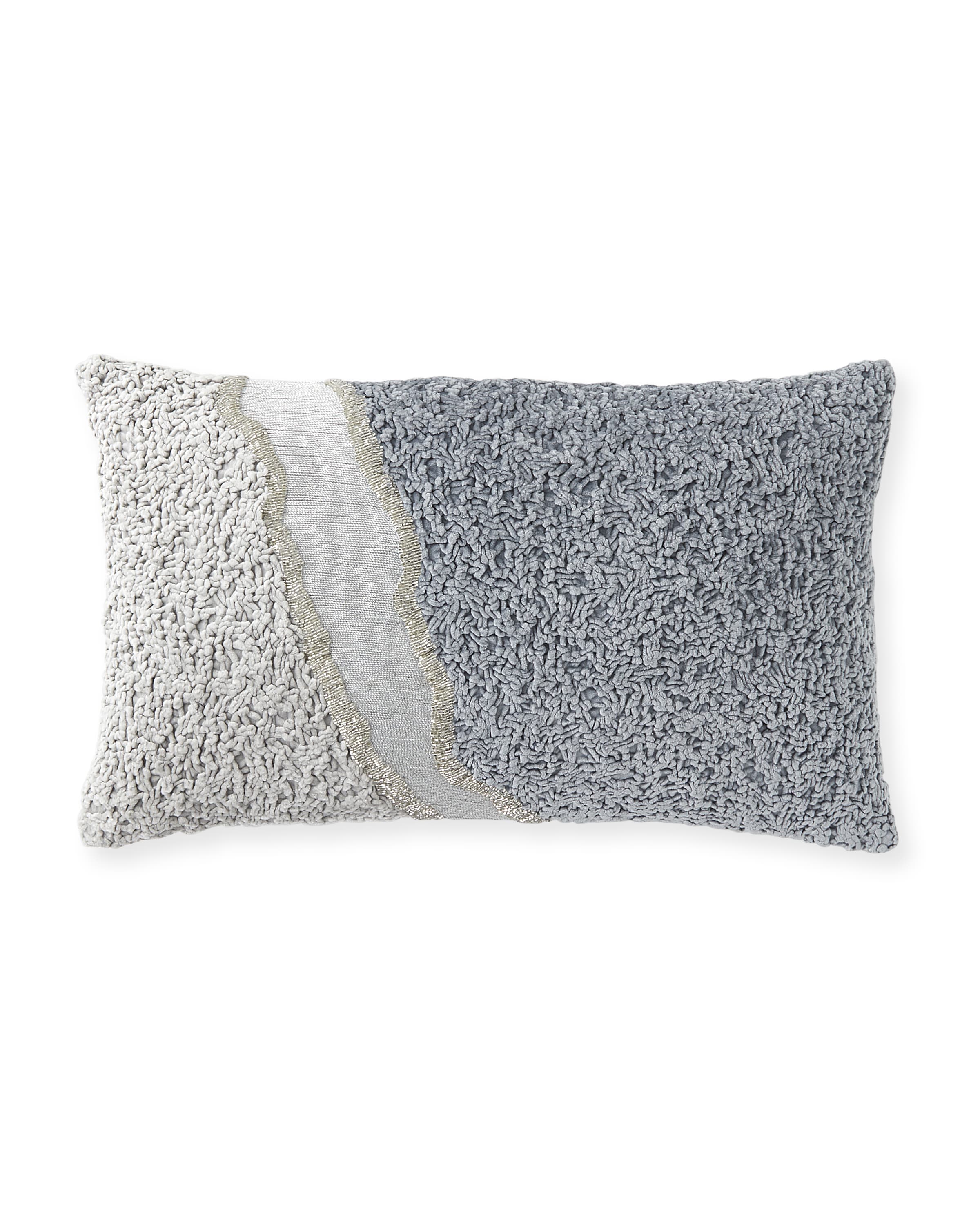 Image Callisto Home Serano Velvet Ruched and Beaded Pillow