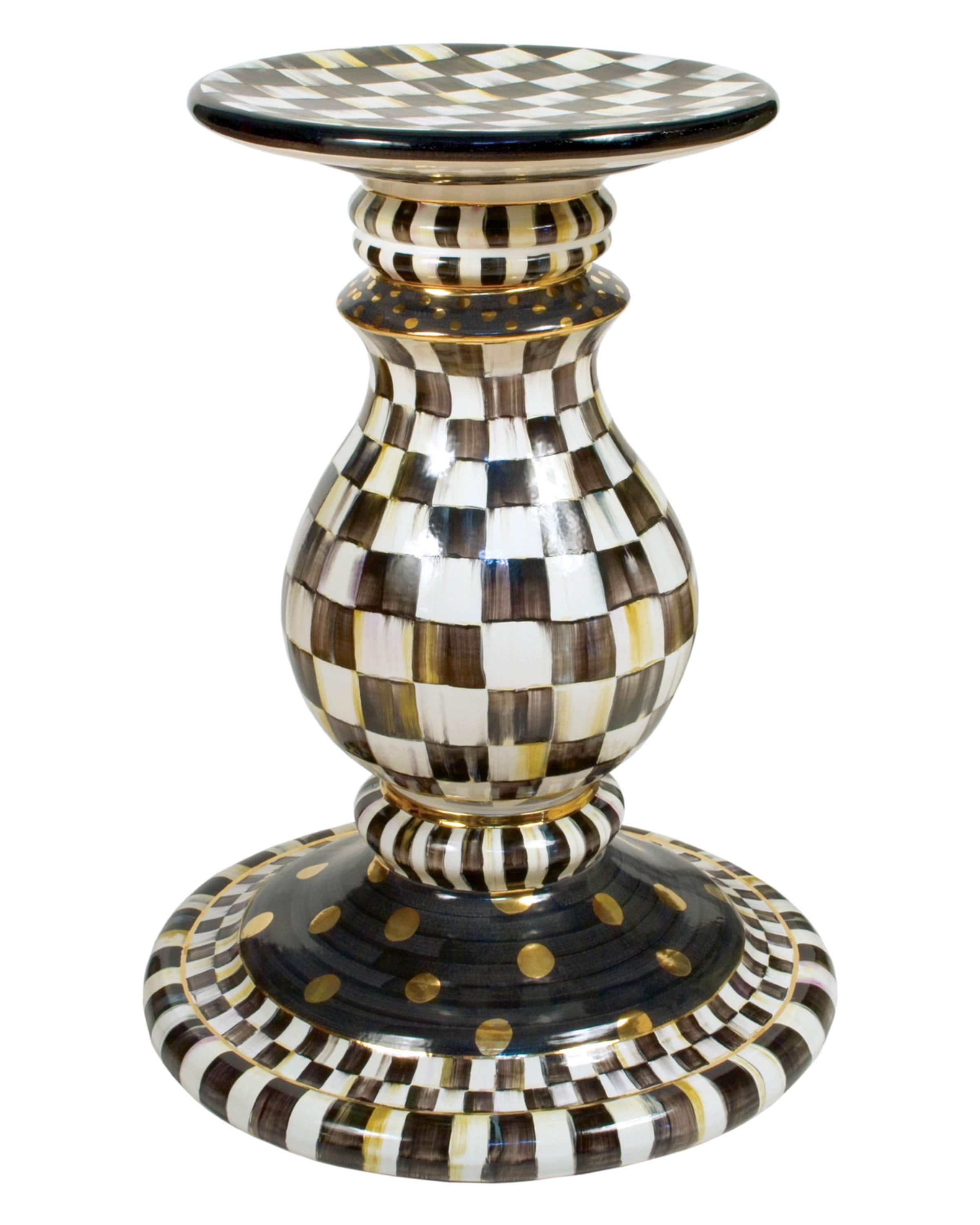 MacKenzie-Childs Courtly Check Pedestal Table Base