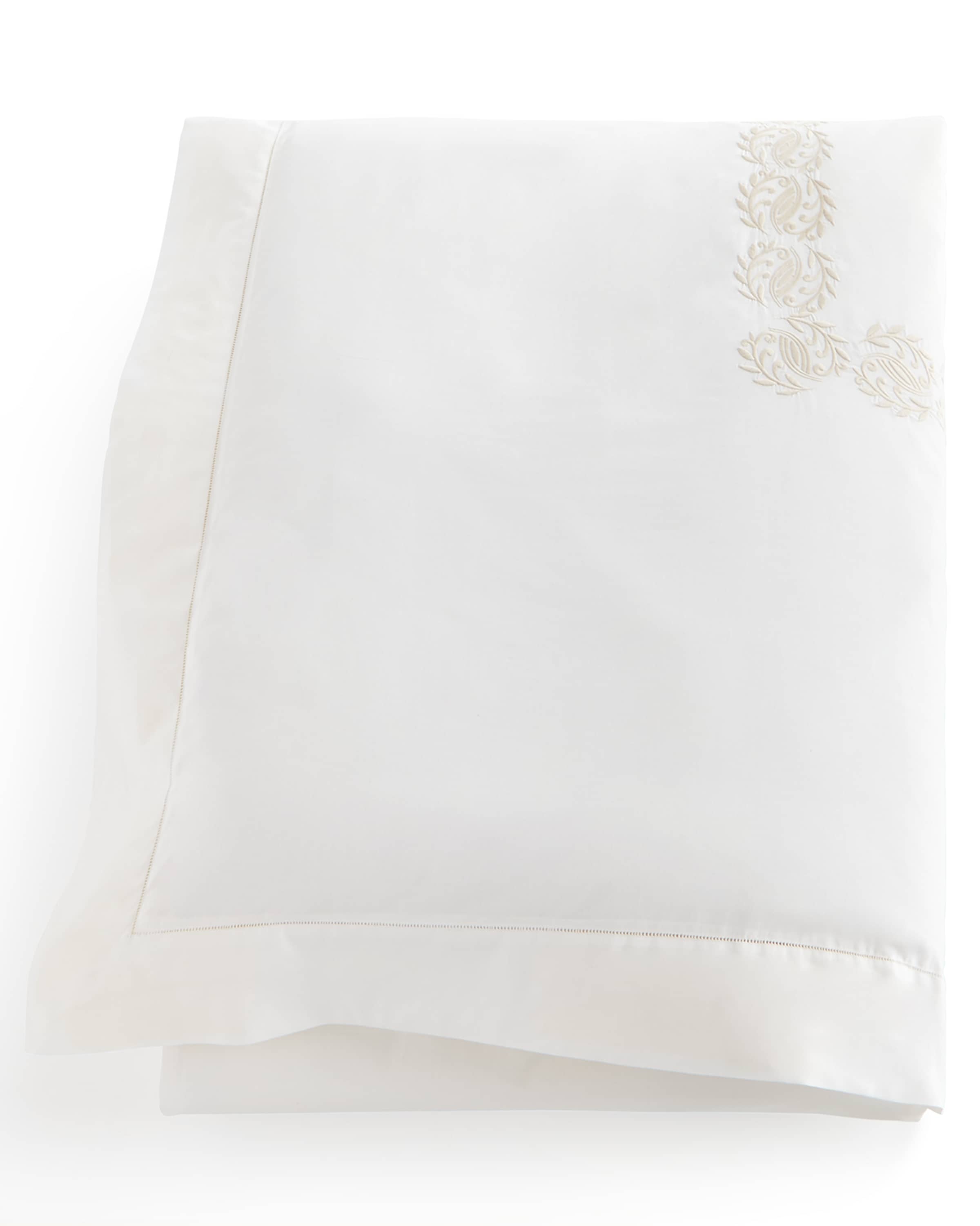Peacock Alley Queen Vienna Embroidered Duvet Cover