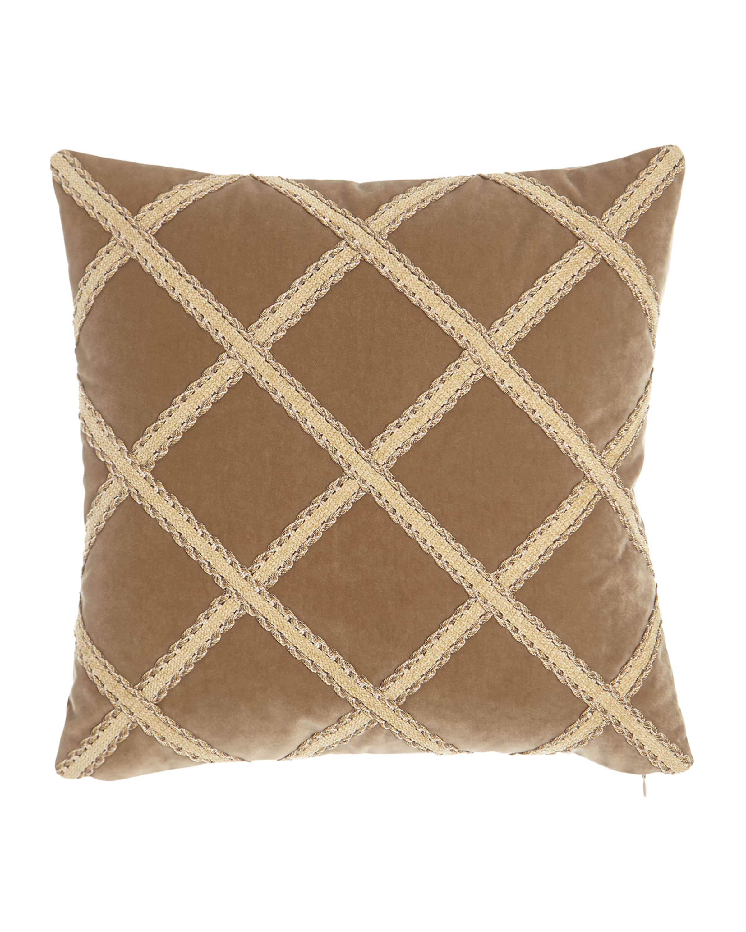 Austin Horn Collection Renaissance Velvet Pillow, 20"Sq.