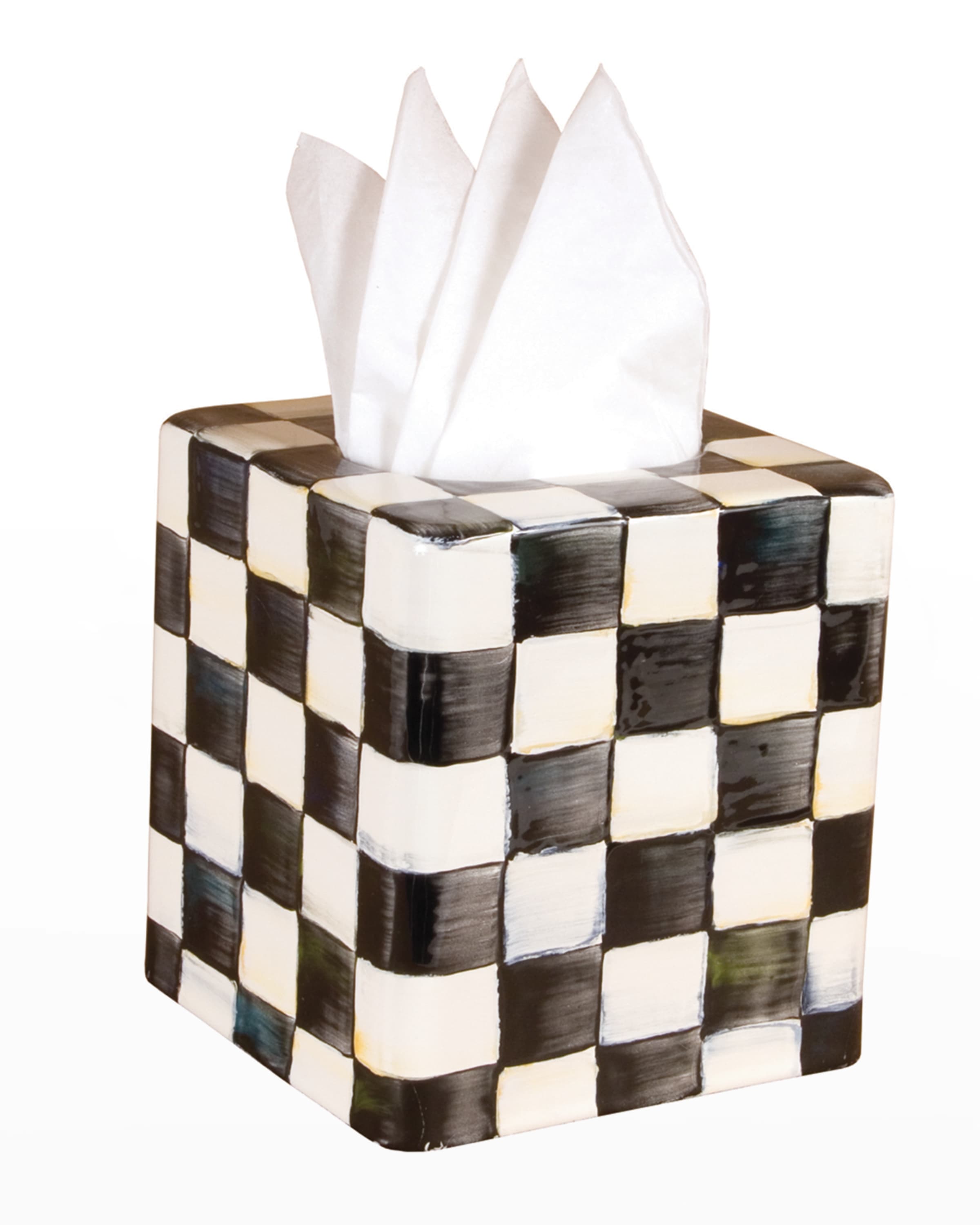 MacKenzie-Childs Courtly Check Tissue Box Cover