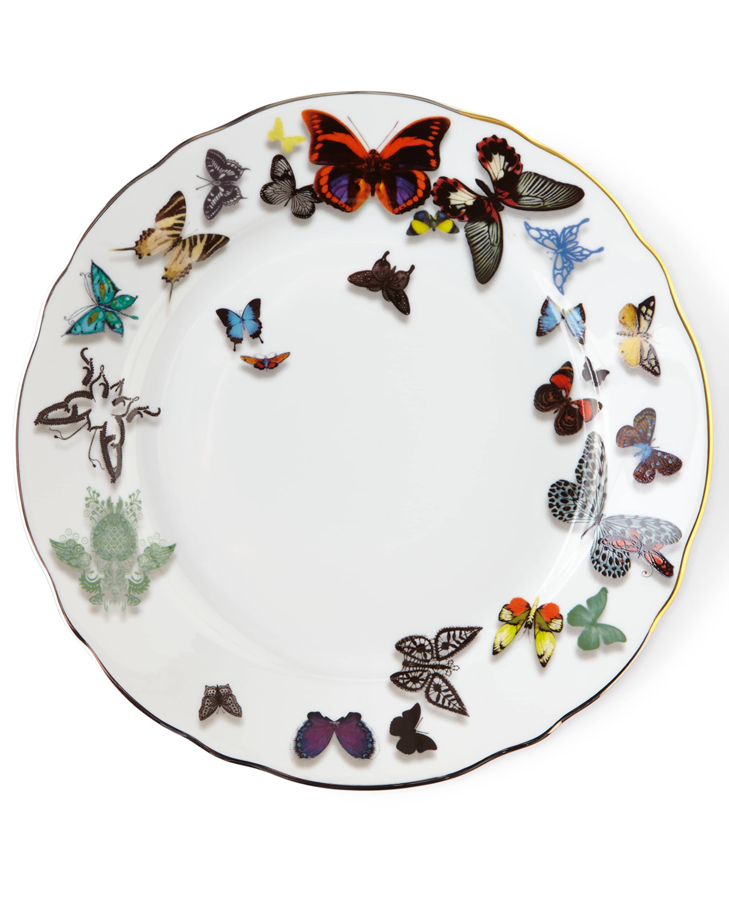 Christian LaCroix X Vista Alegre Butterfly Parade Dinner Plate
