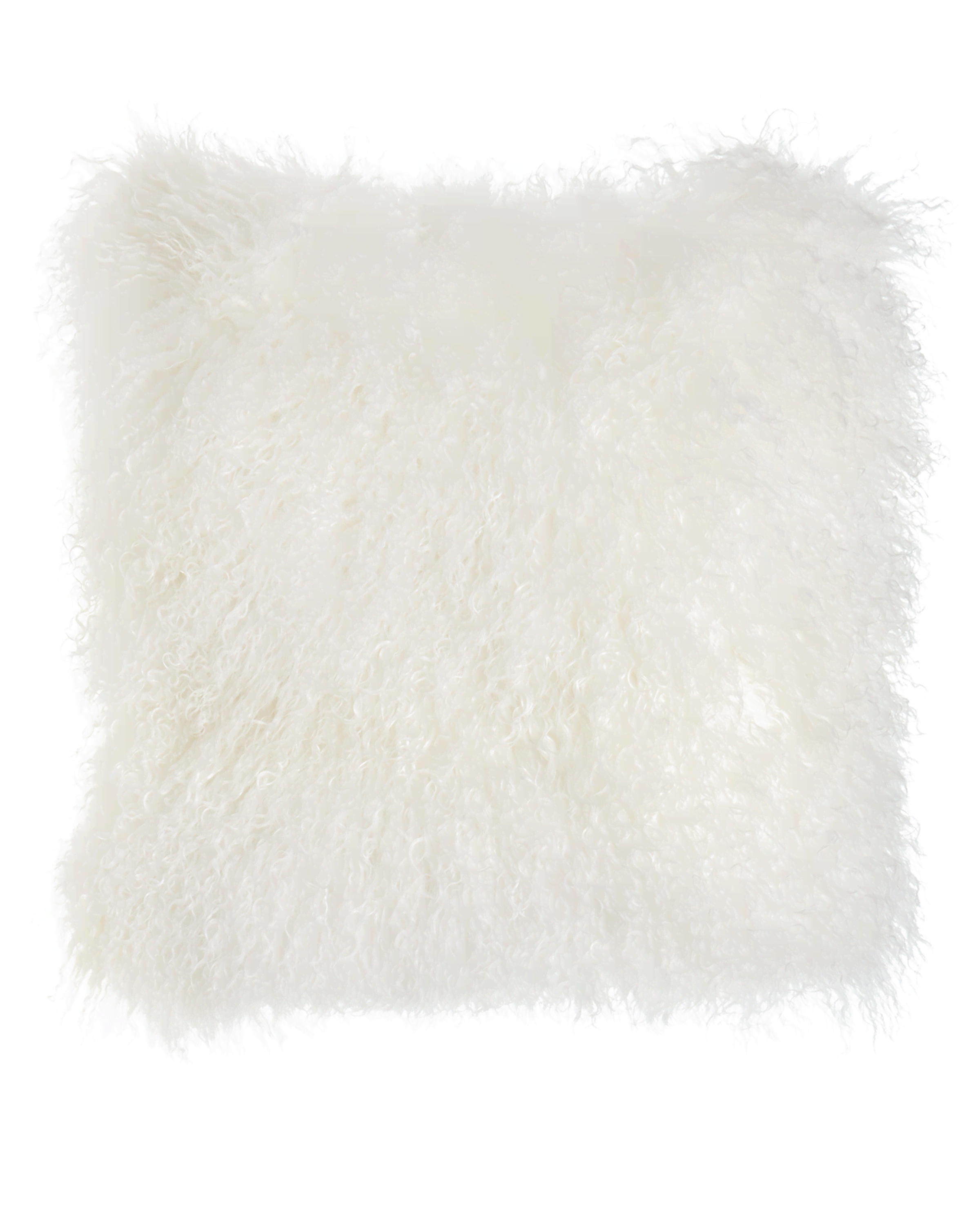 Massoud White Tibetan Lamb Pillow