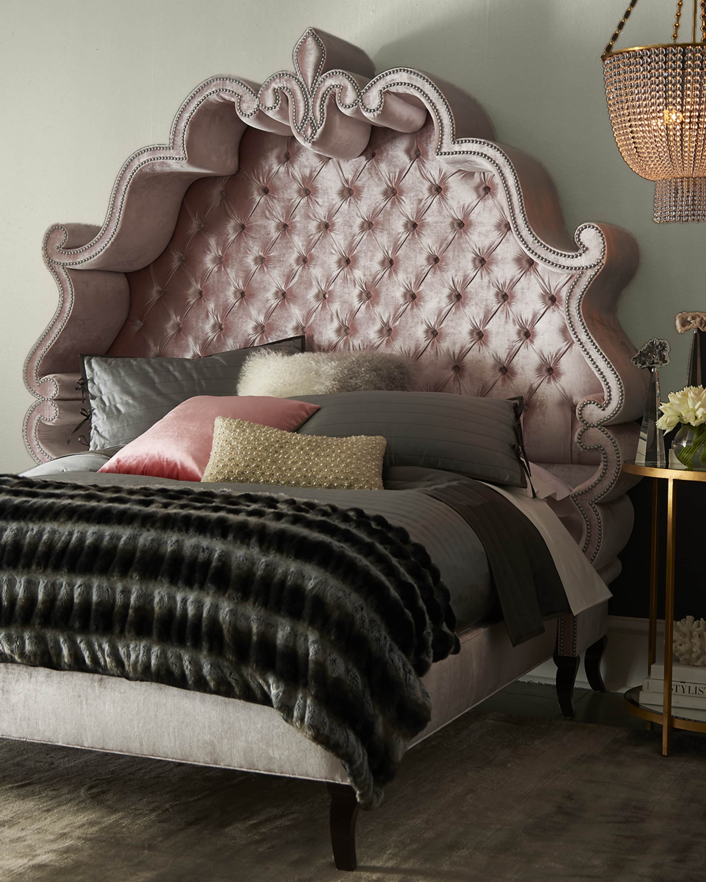 Haute House Maria Tufted King Bed