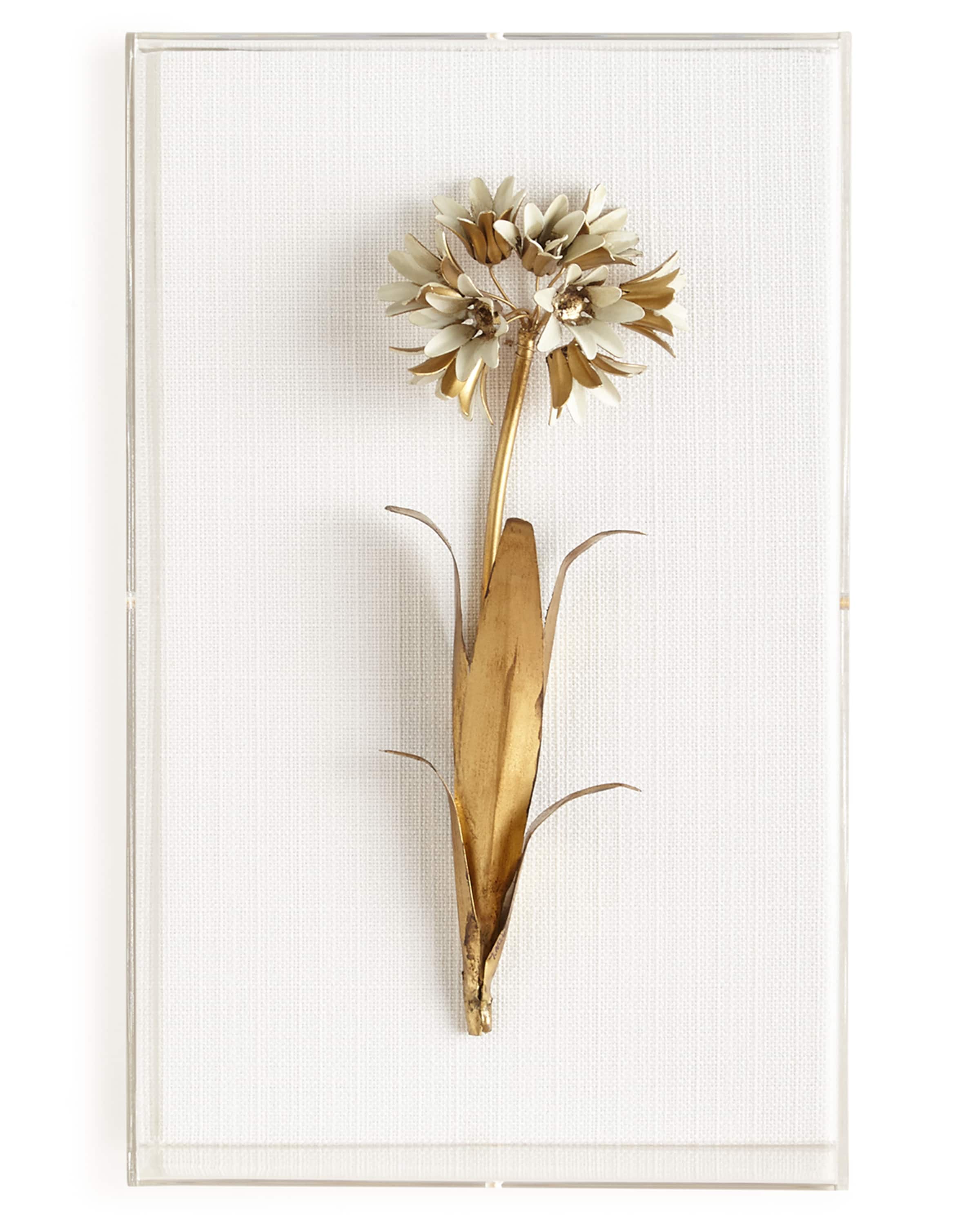 Tommy Mitchell Original Gilded Agapanthus Study on Linen