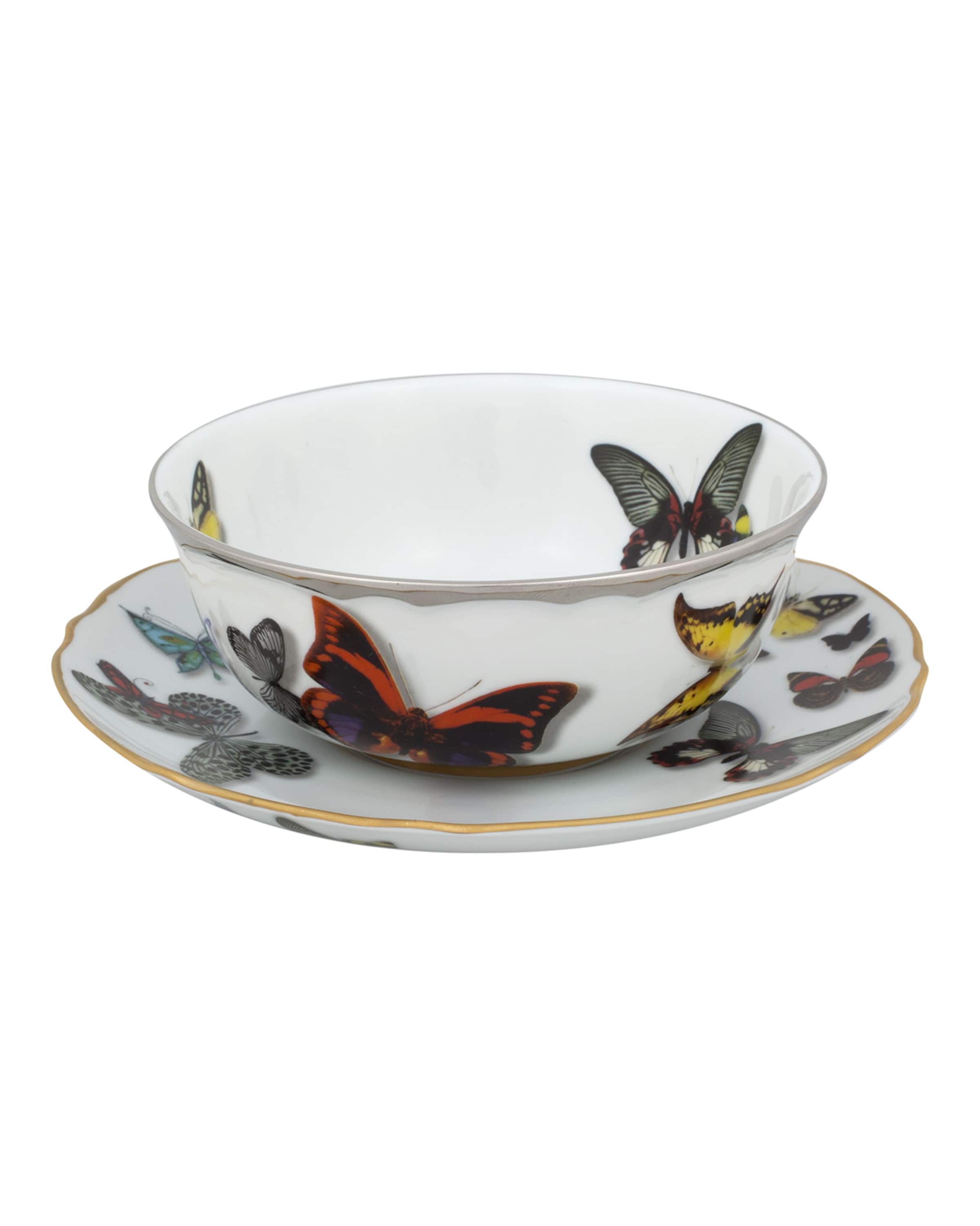 Christian LaCroix X Vista Alegre Butterfly Parade Consomme Cup & Saucer