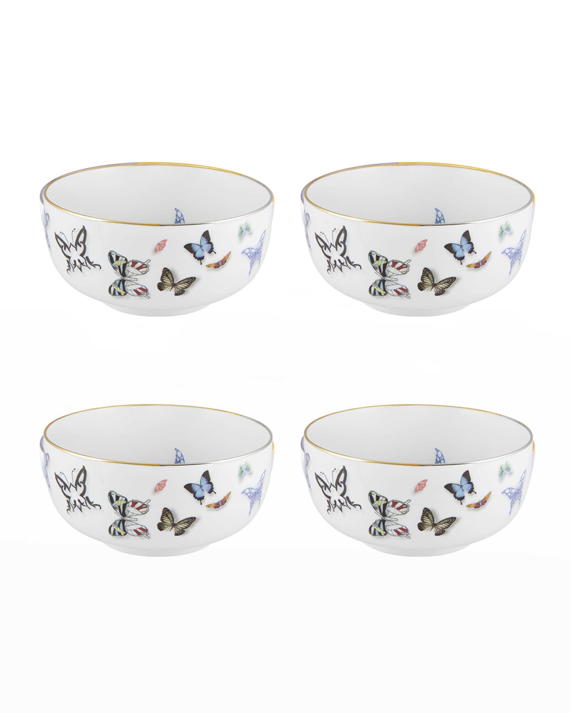 Christian Lacroix Butterfly Parade Rice Bowls, Set of 4