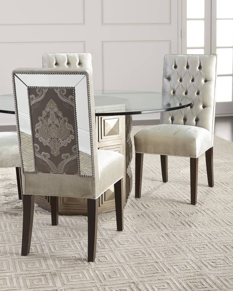 Haute House Brittany Mirrored Trim Dining Chair