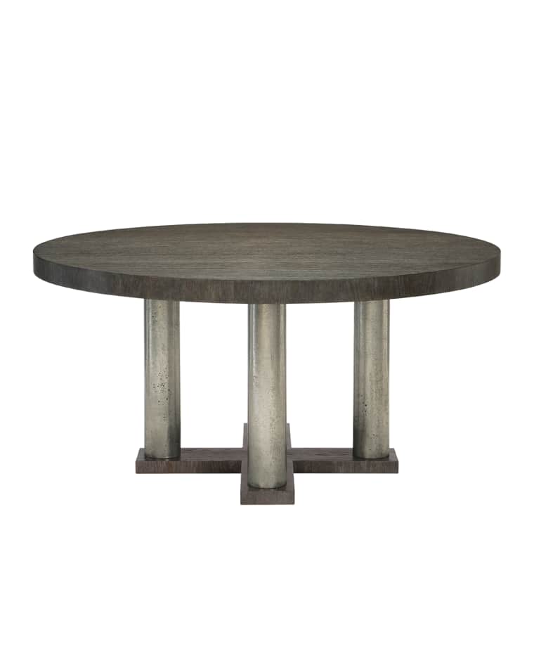 Bernhardt Linea Four-Posted Round Dining Table