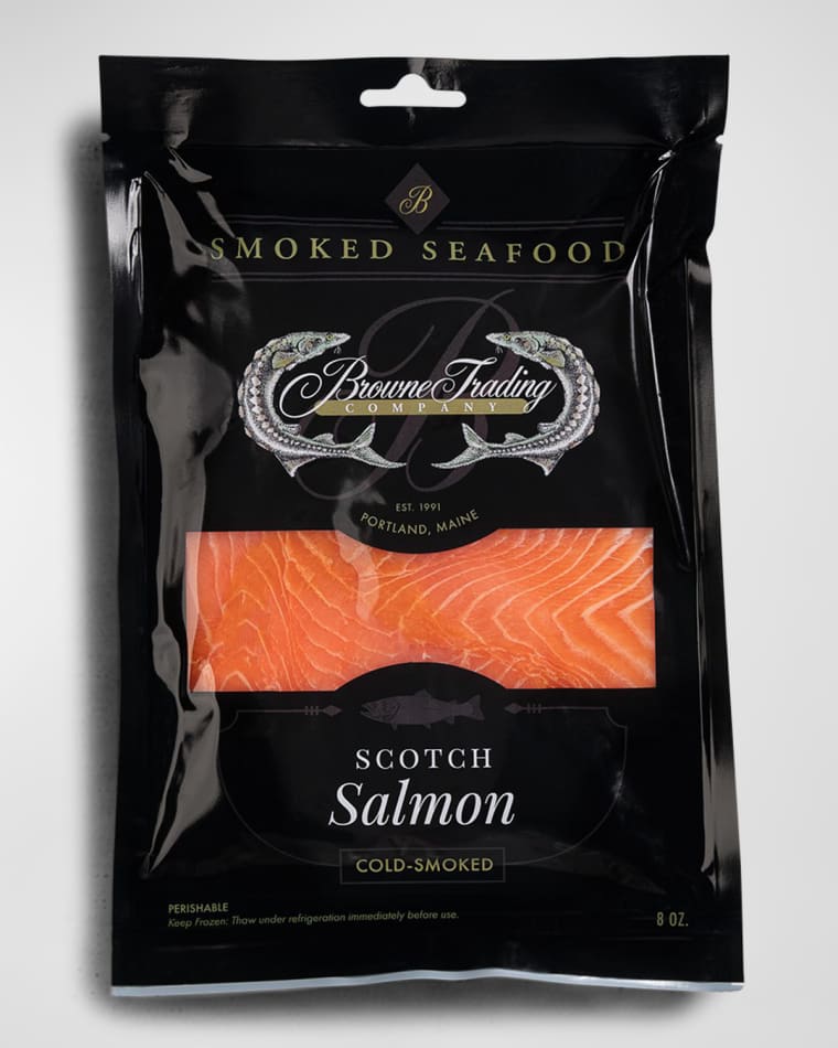 Browne Trading Company Pre-Sliced Scotch Cured Smoked Salmon, 8 oz.