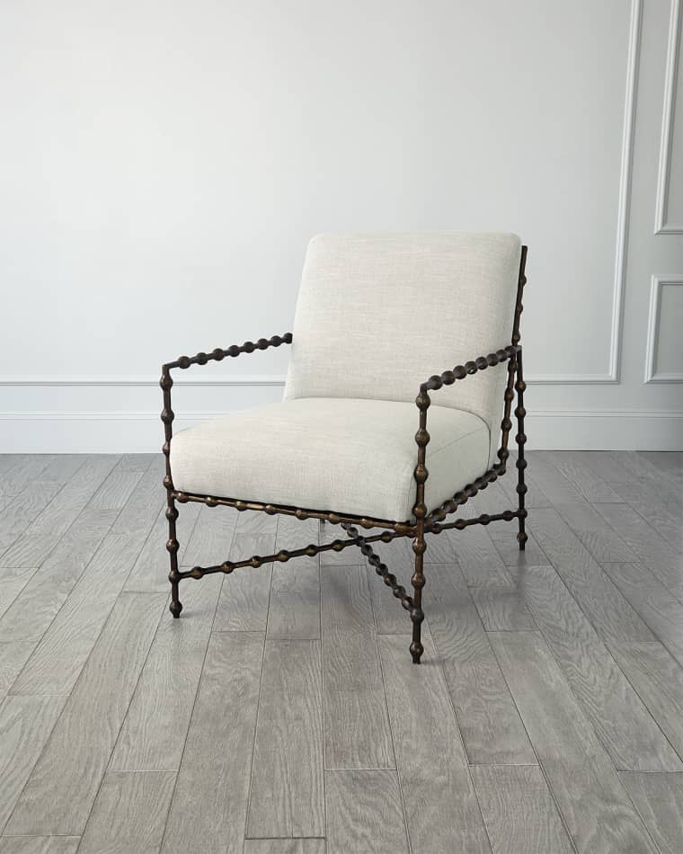 Ashley Childers for Global Views Elder Bronze Lounge Chair