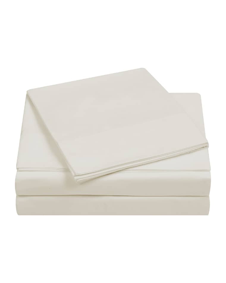 Charisma 4-Piece 400-Thread Count Percale King Sheet Set, Vanilla Ice 4-Piece 400-Thread Count Percale Queen Sheet Set, Vanilla Ice 4-Piece 400-Thread Count Percale Full Sheet Set, Vanilla Ice