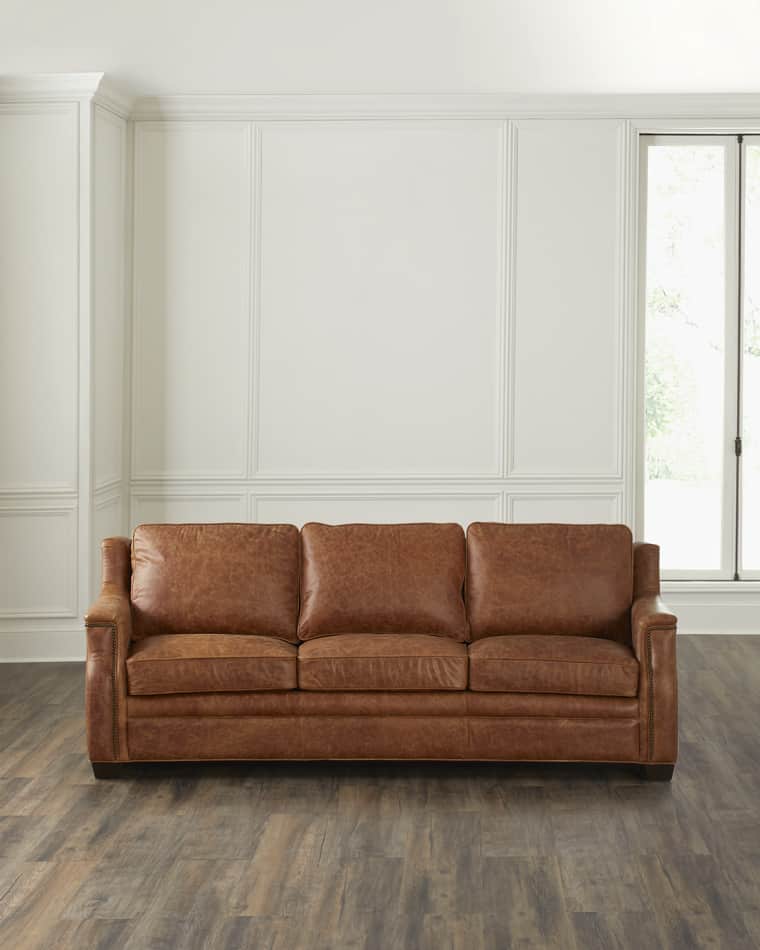 Hooker Furniture Yates Leather Sofa, 92.5" Yates Leather Chair