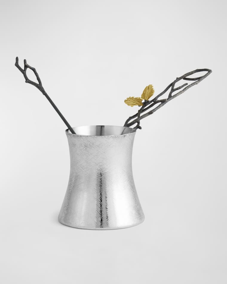 Michael Aram Butterfly Ginkgo Large Coffee Pot with Spoon
