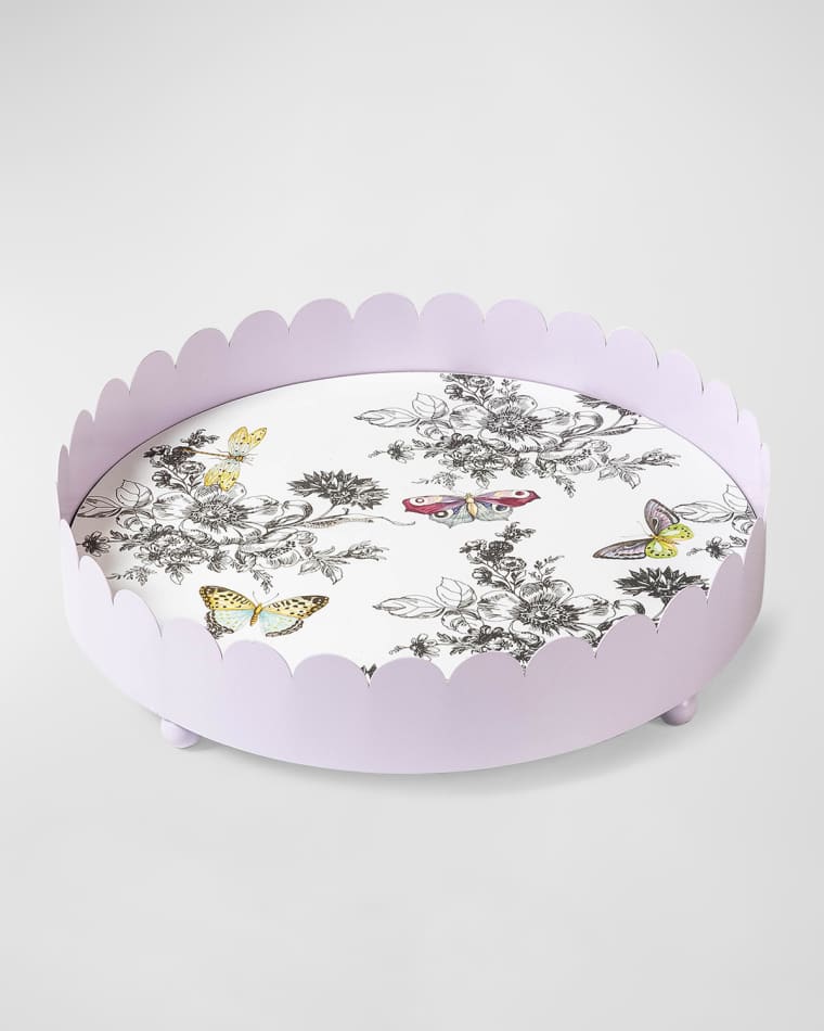 MacKenzie-Childs Butterfly Toile Tray