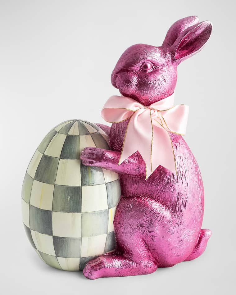 MacKenzie-Childs Touch of Pink Foil Bunny