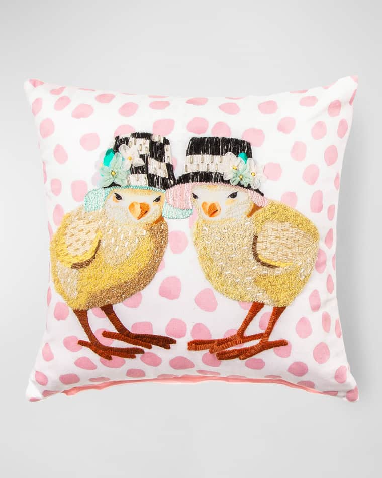 MacKenzie-Childs Spring Chicks Pillow