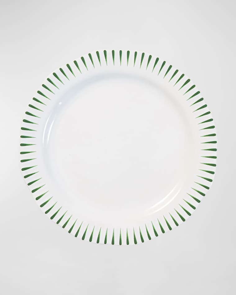 Juliska Sitio Stripe Dinner Plate, Basil