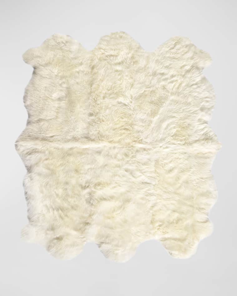 Four Hands Lalo Lambskin Rug, 4' 5" X 7' 5"