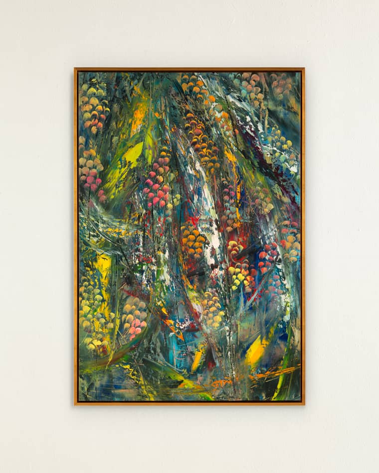 John-Richard Collection "Sun-Kissed Rainforest" Original Painting by Jinlu