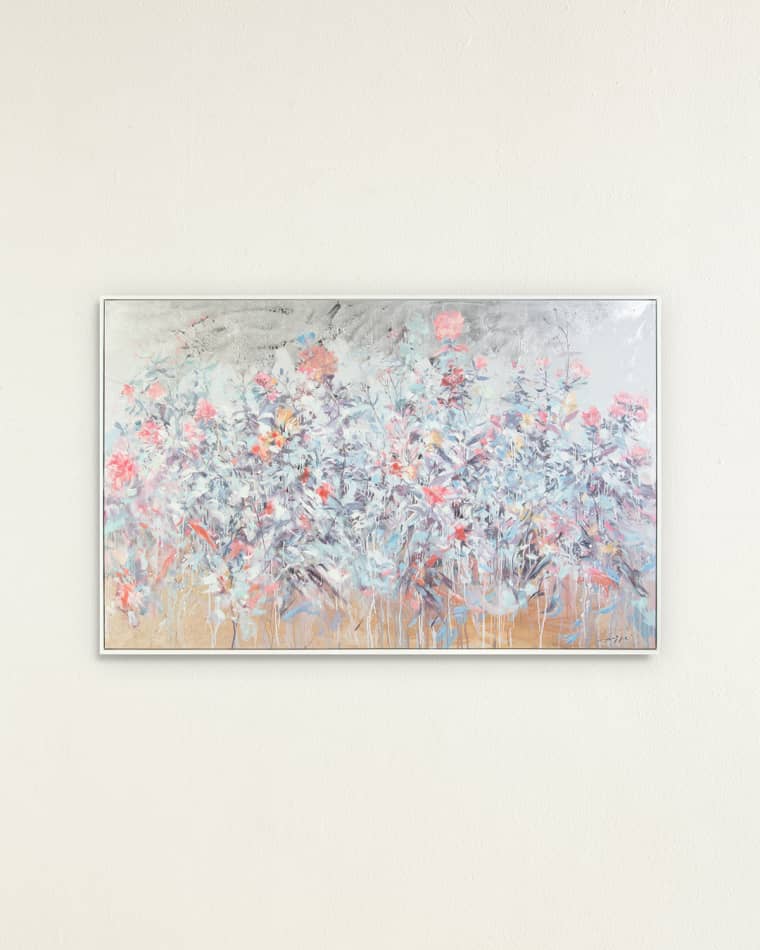 John-Richard Collection "Petals in the Rain" Original Painting by Teng Fei