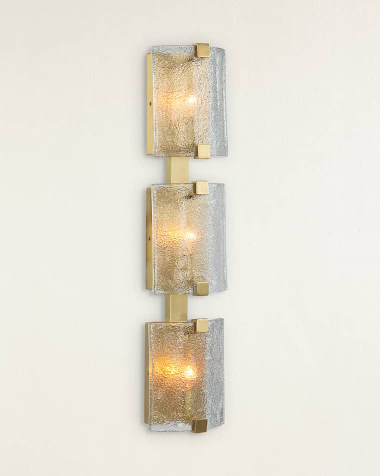 John-Richard Collection Claritas Three-Light Wall Sconce