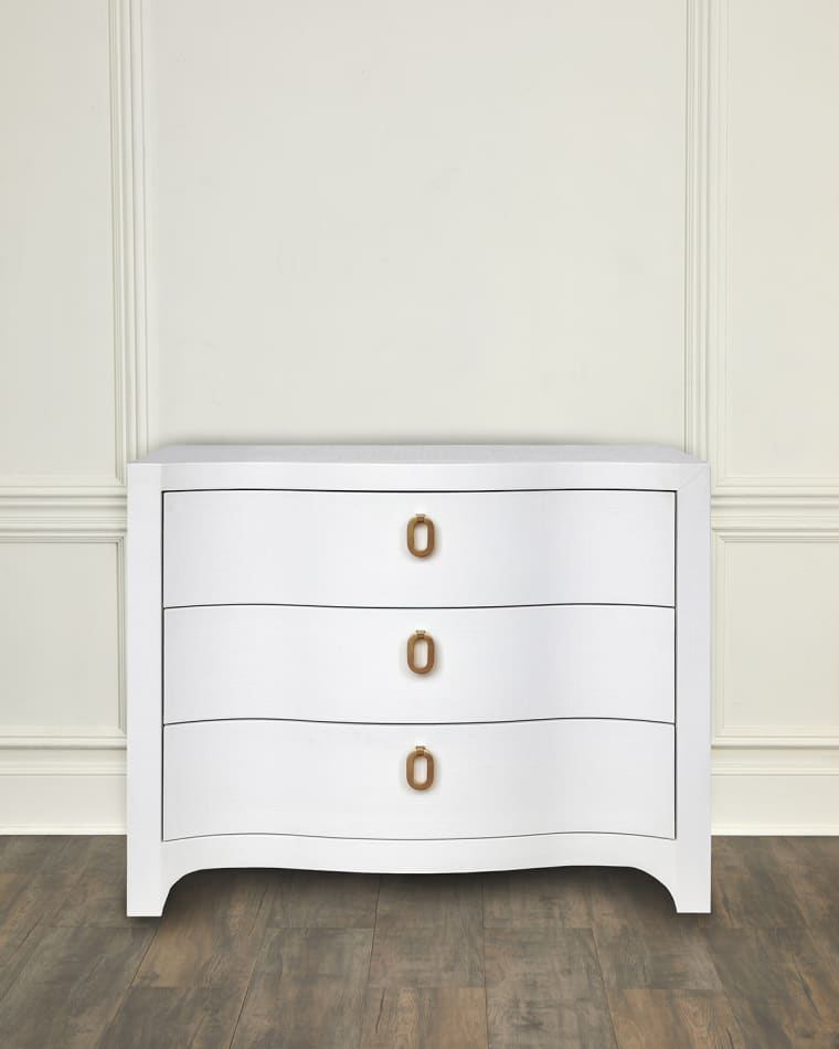 Worlds Away Cora Curved 3-Drawer Chest