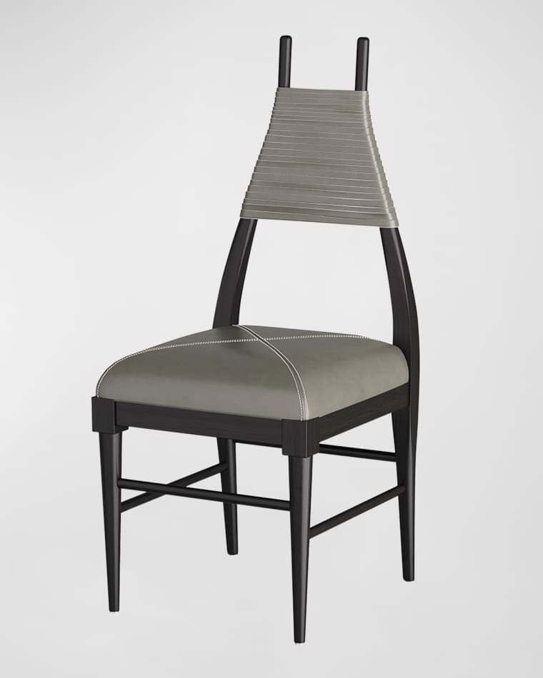 Arteriors Biziki Leather Dining Side Chair