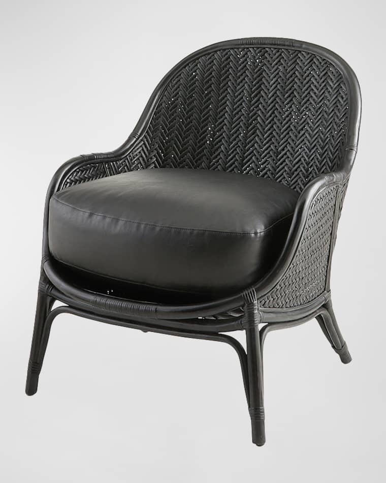Arteriors Bonnie Faux Leather Lounge Chair