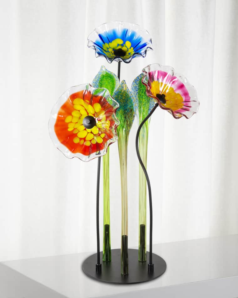 Dale Tiffany Fiore Bloom Art Glass Decor