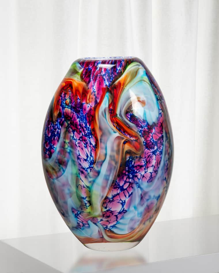 Dale Tiffany Villa Cuzzano Art Glass Vase