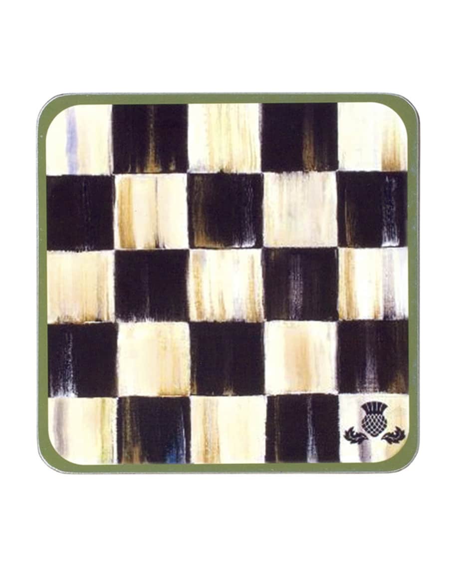 Image 1 of 1: Courtly Check Coasters, Set of 4