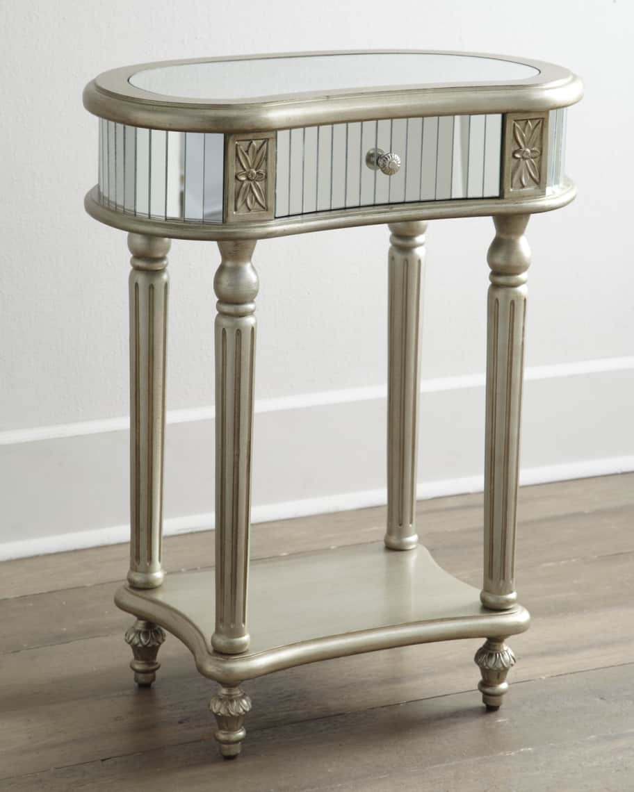 Image 3 of 3: Melrose Mirrored Side Table