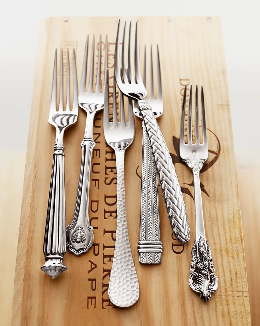 Image 2 of 5: 92-Piece 20th-Century Baroque Silver-Plated Flatware