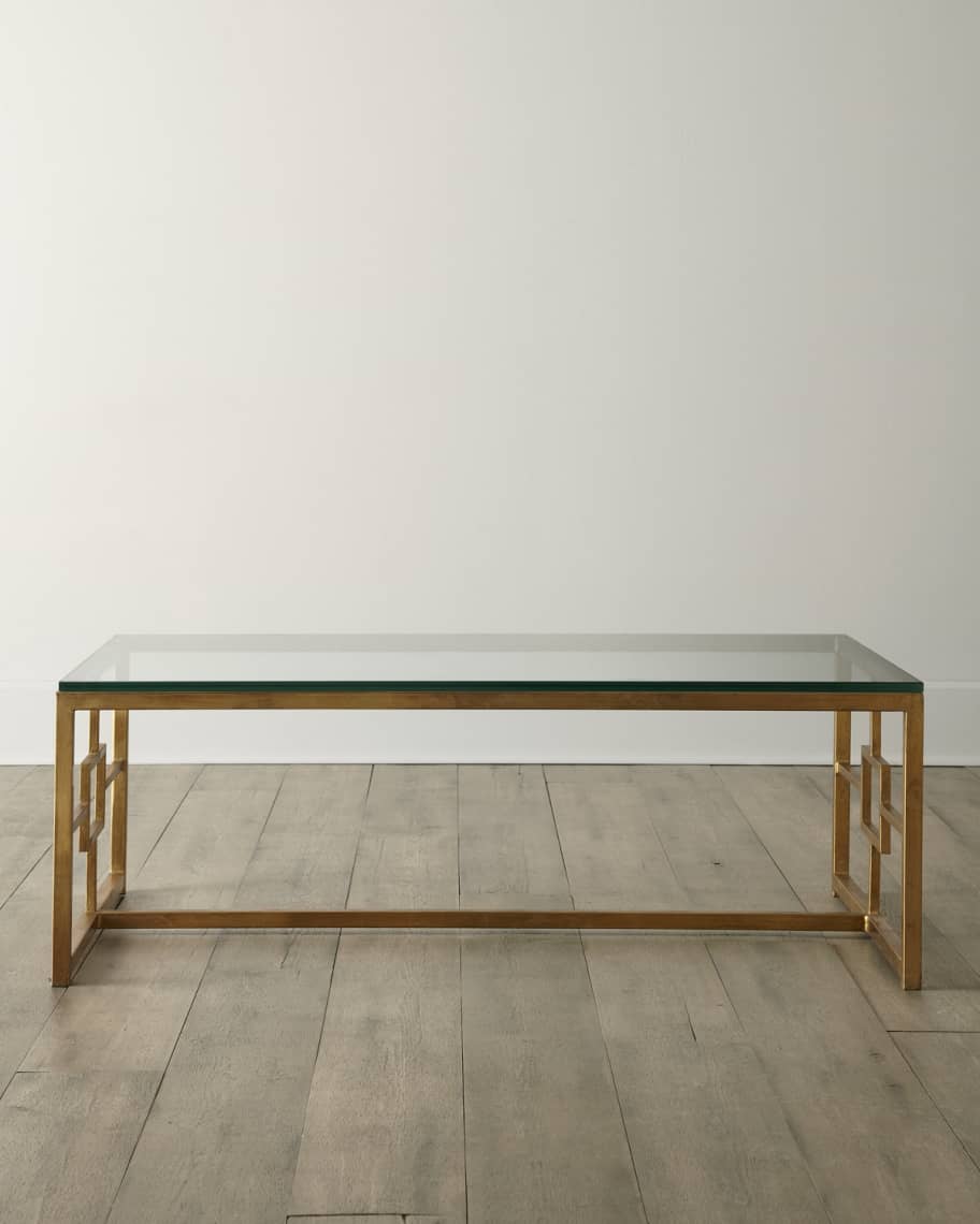 Image 1 of 1: Glass-Top Coffee Table
