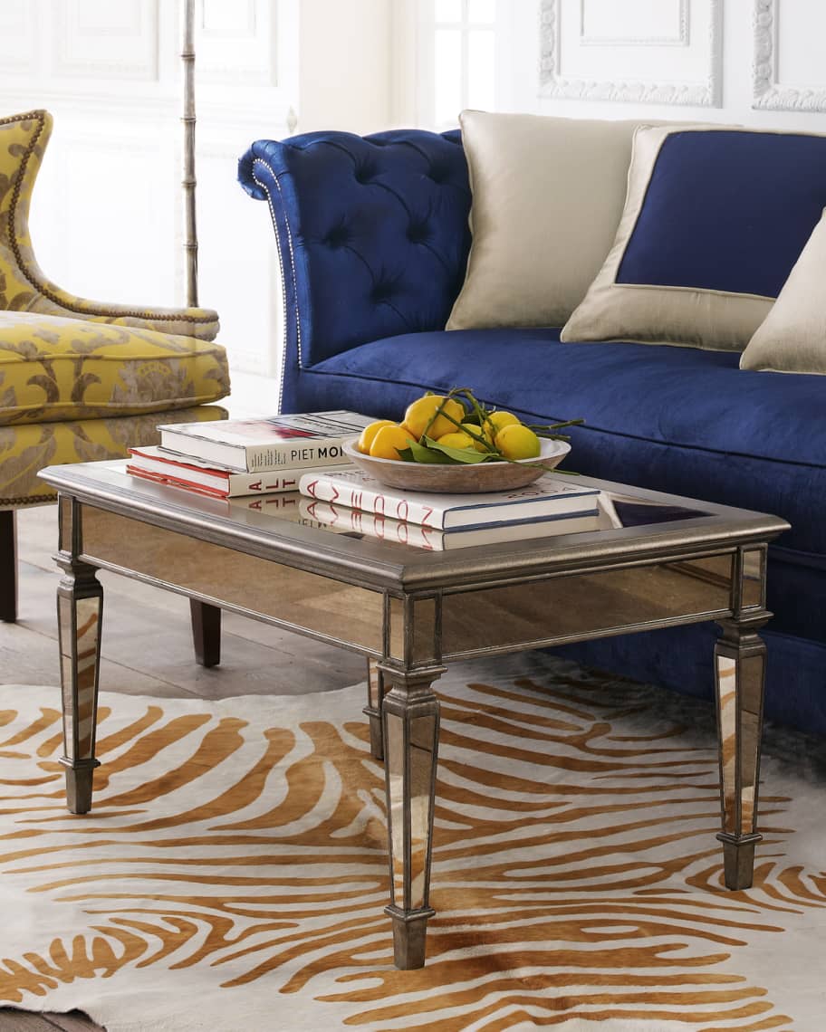 Image 1 of 2: Hailey Mirrored Coffee Table