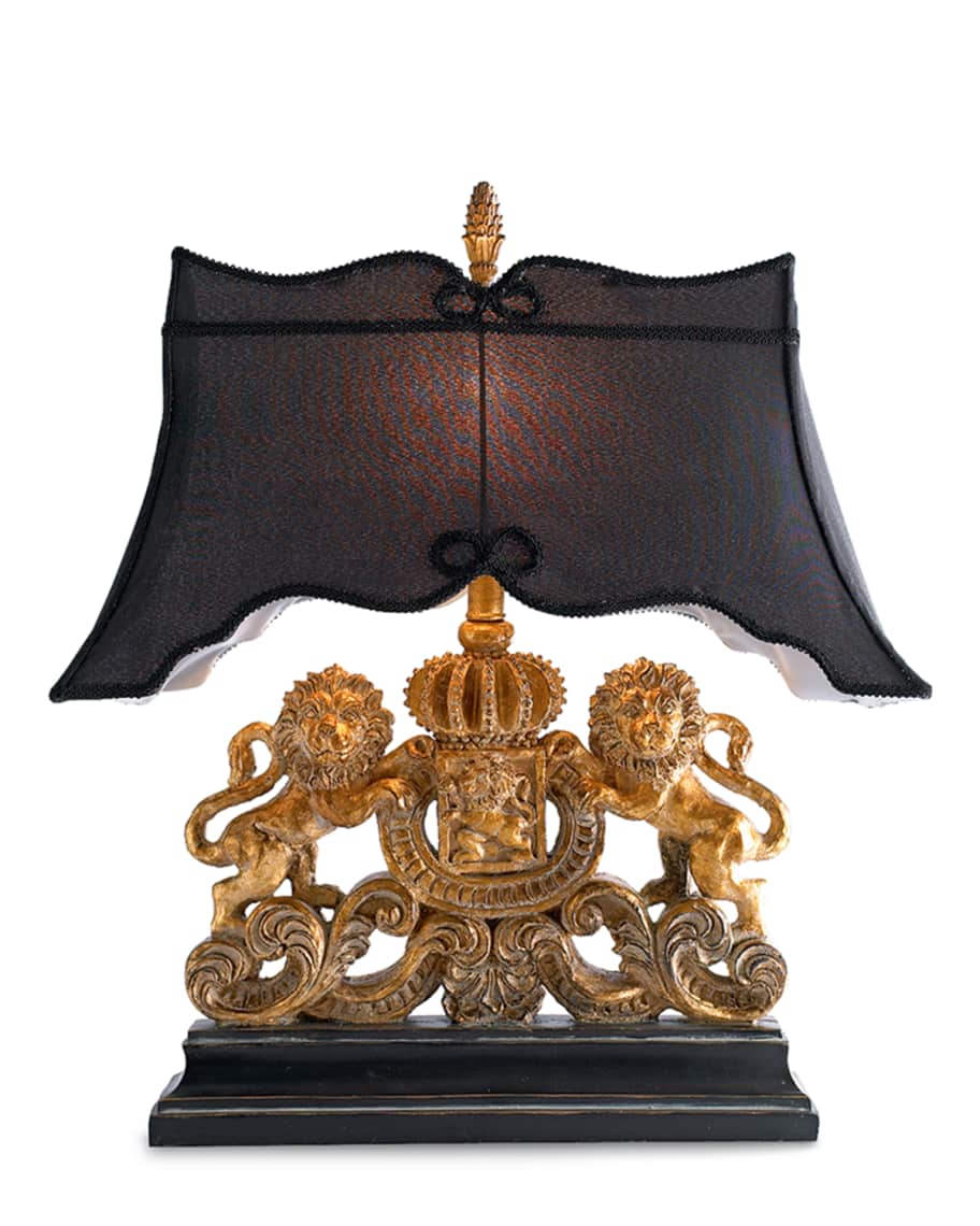Image 3 of 3: Lion Crest Lamp
