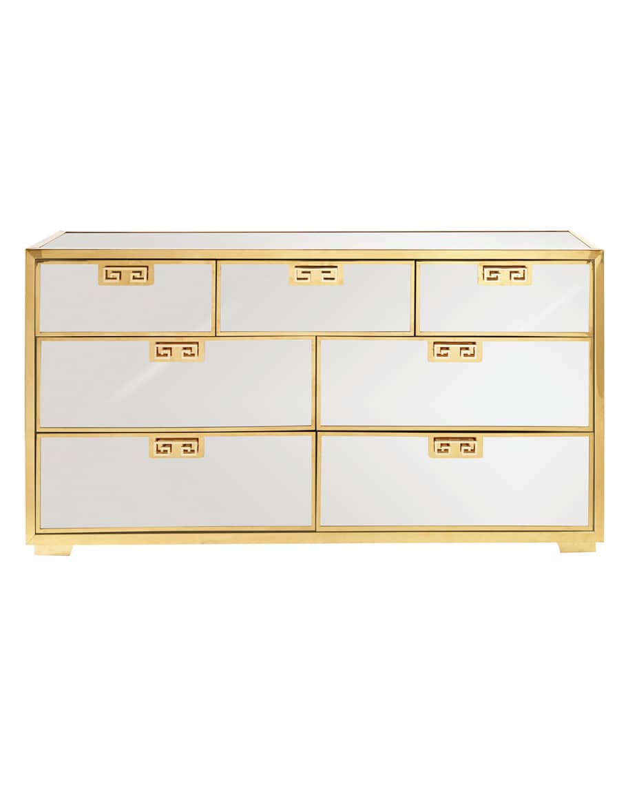 Image 1 of 5: Continental Mirrored Dresser