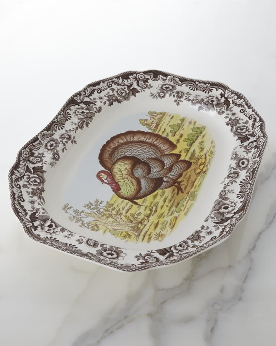 Image 1 of 4: Woodland Turkey 19" Platter