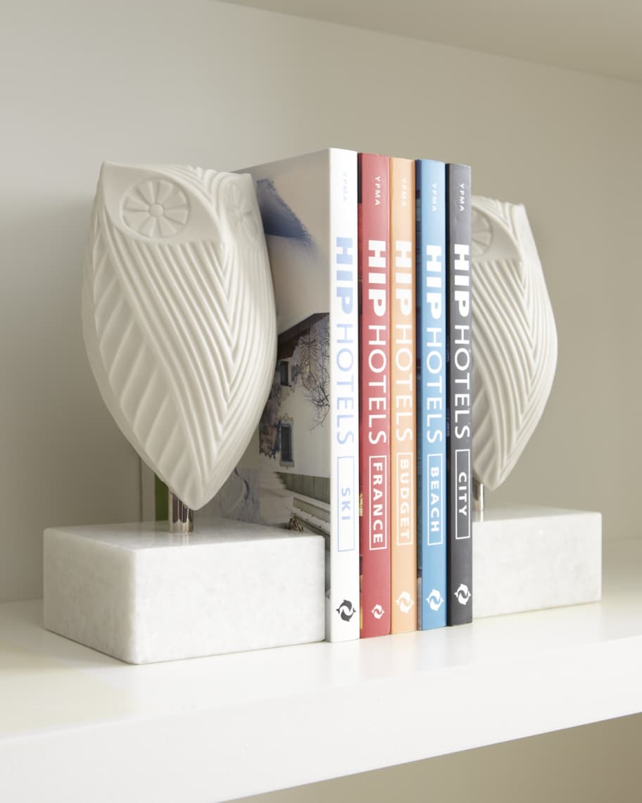 Image 1 of 2: Pair of Owl Bookends