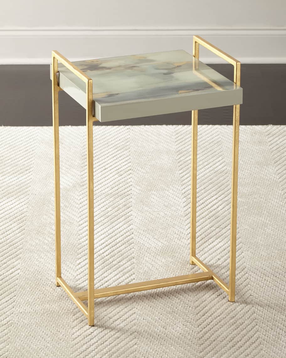 Image 1 of 3: Ambrosia Watercolor Side Table
