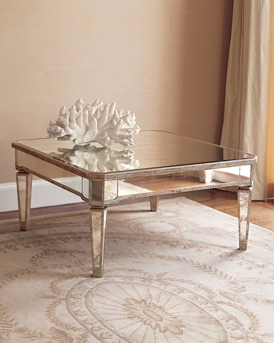 Image 2 of 3: Amelie Mirrored Coffee Table